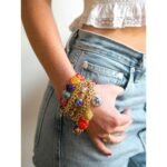 Molly Heart Colored Glaze Bracelet