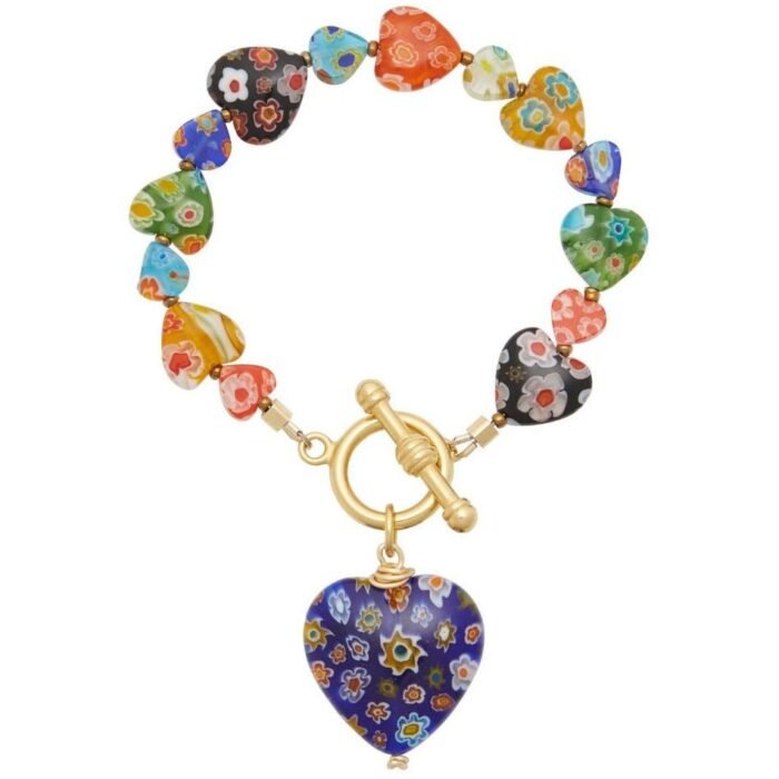 Molly Heart Colored Glaze Bracelet - Image 2