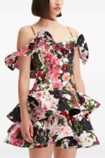Muriel Printed Ruffle Slip Mini Dress - Image 2