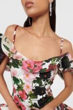Muriel Printed Ruffle Slip Mini Dress - Image 4