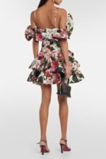 Muriel Printed Ruffle Slip Mini Dress - Image 5