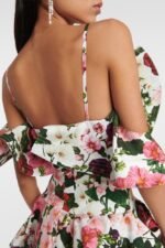 Muriel Printed Ruffle Slip Mini Dress - Image 3