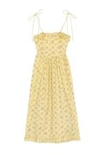 Novia Printed Ruffle Trim Slip Midi Dress - Image 6