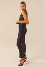 Odelia Backless Sequins Midi Dress - Image 13