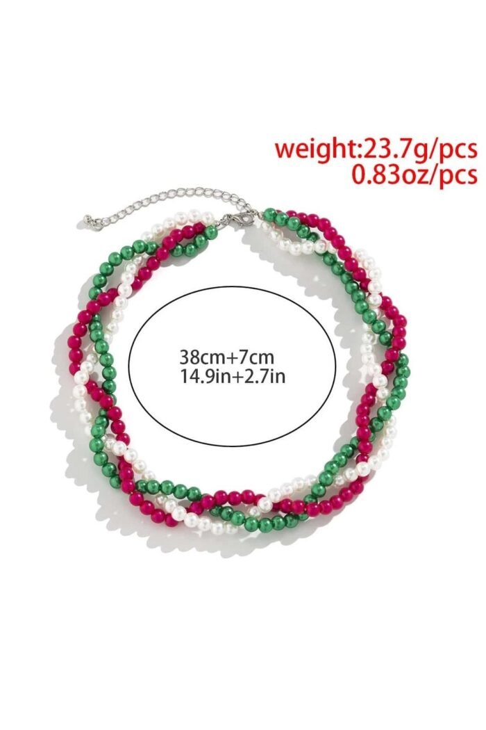 Pearl Woven Chain Necklace - Image 4