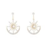 Penny Sun & Moon Diamante Dangle Earrings - Image 3