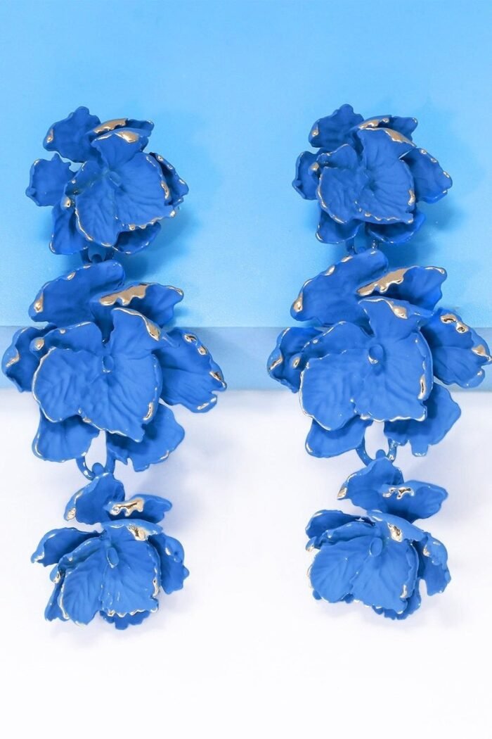 Phyllis Varnish Flower Earrings - Image 6