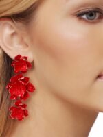 Phyllis Varnish Flower Earrings - Image 2