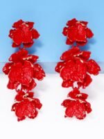 Phyllis Varnish Flower Earrings - Image 4