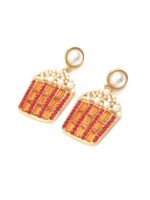 Popcorn Diamante Drop Earrings - Image 3
