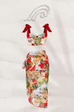 Poppy Retro Printed Three-pieces Swim Set - Image 5