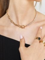 Prima Diamante Metal Chain Necklace - Image 3