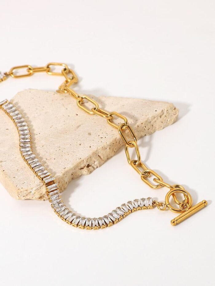 Prima Diamante Metal Chain Necklace - Image 5