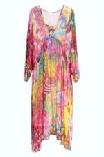 Quinn Printed Batwing Sleeve Midi Dress - Image 7
