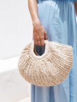 Renee Straw Moon Bag - Image 2
