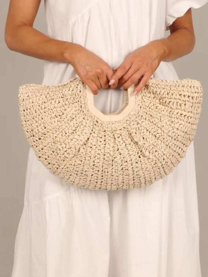Renee Straw Moon Bag - Image 3