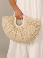 Renee Straw Moon Bag - Image 5