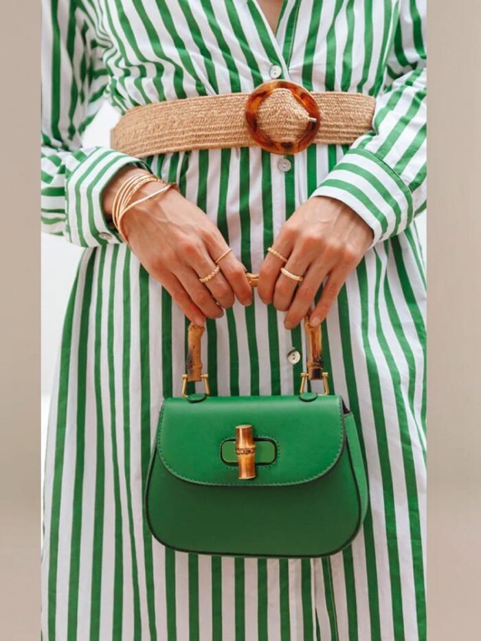 Riva Bamboo Handle Saddle Bag - Image 1