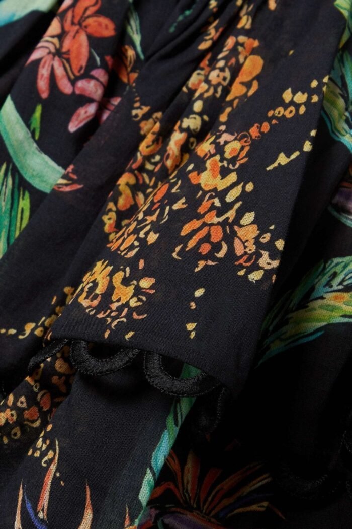 Rosa Shirred Printed Mini Dress - Image 6