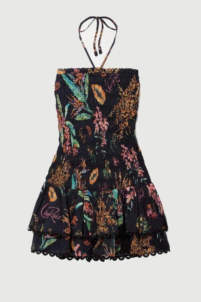 Rosa Shirred Printed Mini Dress - Image 7