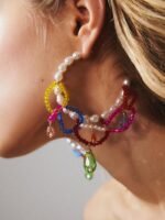 Rox Beaded Tassel Earrings - Image 2