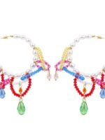 Rox Beaded Tassel Earrings - Image 3