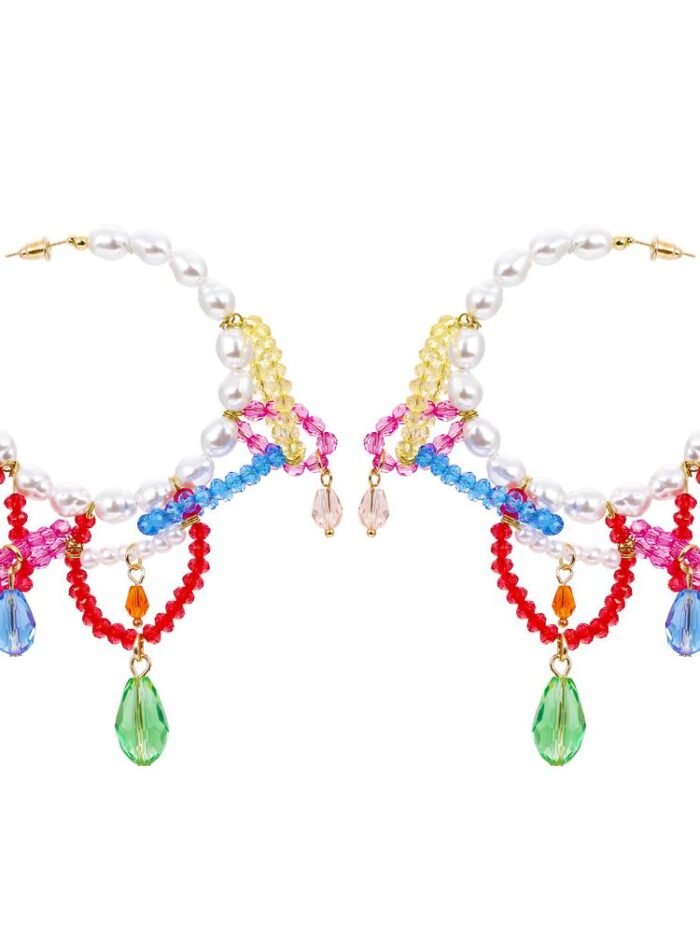 Rox Beaded Tassel Earrings - Image 3