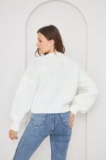 Selena Rose Knit Sweater Cardigan - Image 4