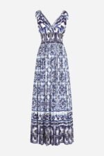 Sibyl Printed Knotted Strap Maxi Dress - Image 10