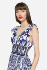 Sibyl Printed Knotted Strap Maxi Dress - Image 8