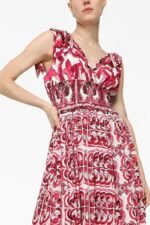 Sibyl Printed Knotted Strap Maxi Dress - Image 4