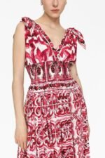Sibyl Printed Knotted Strap Maxi Dress - Image 3