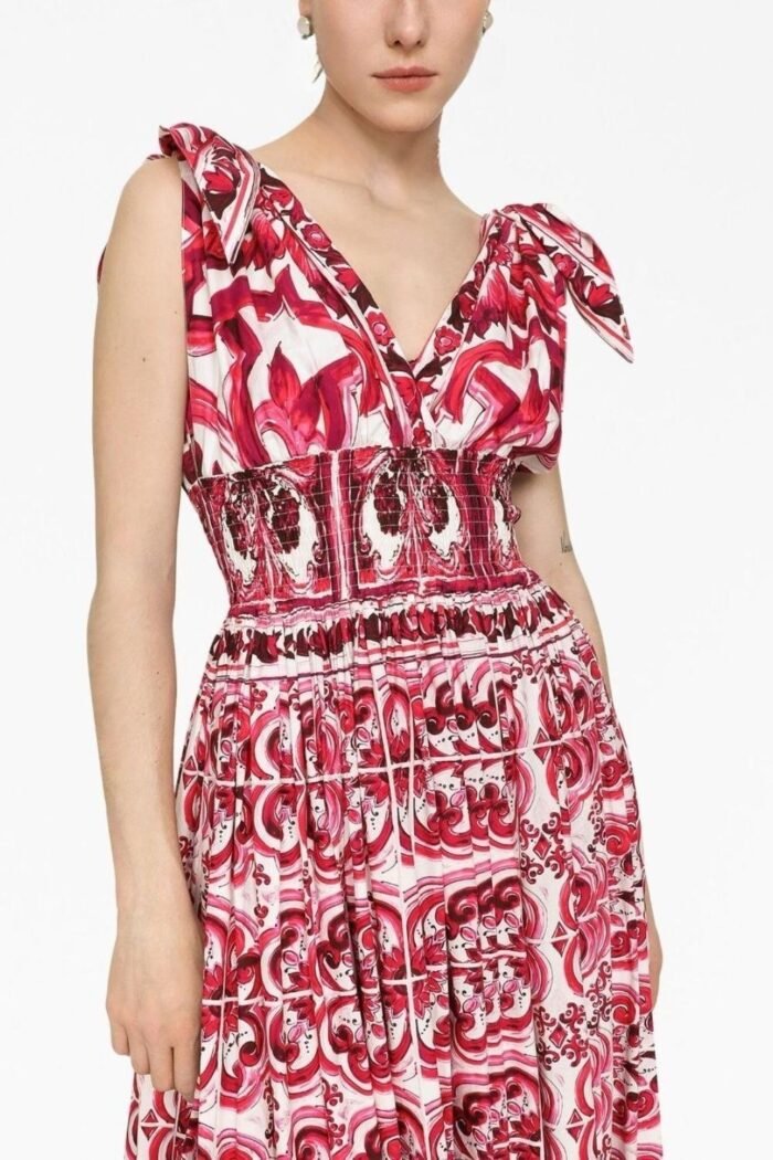 Sibyl Printed Knotted Strap Maxi Dress - Image 3