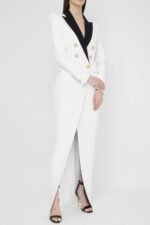 Silas Colorblock Tuxedo Maxi Blazer Dress - Image 2
