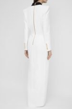 Silas Colorblock Tuxedo Maxi Blazer Dress - Image 3