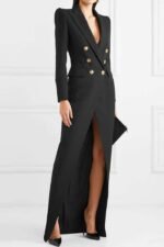 Simona Tuxedo Maxi Blazer Dress - Image 2