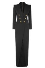 Simona Tuxedo Maxi Blazer Dress - Image 4