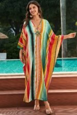 Tanya Rainbow Printed Maxi Kaftan - Image 3