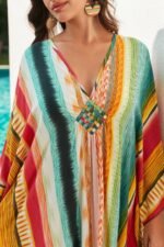 Tanya Rainbow Printed Maxi Kaftan - Image 6