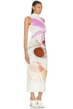 Tara Printed Turtleneck Maxi Tank Dress - Image 5