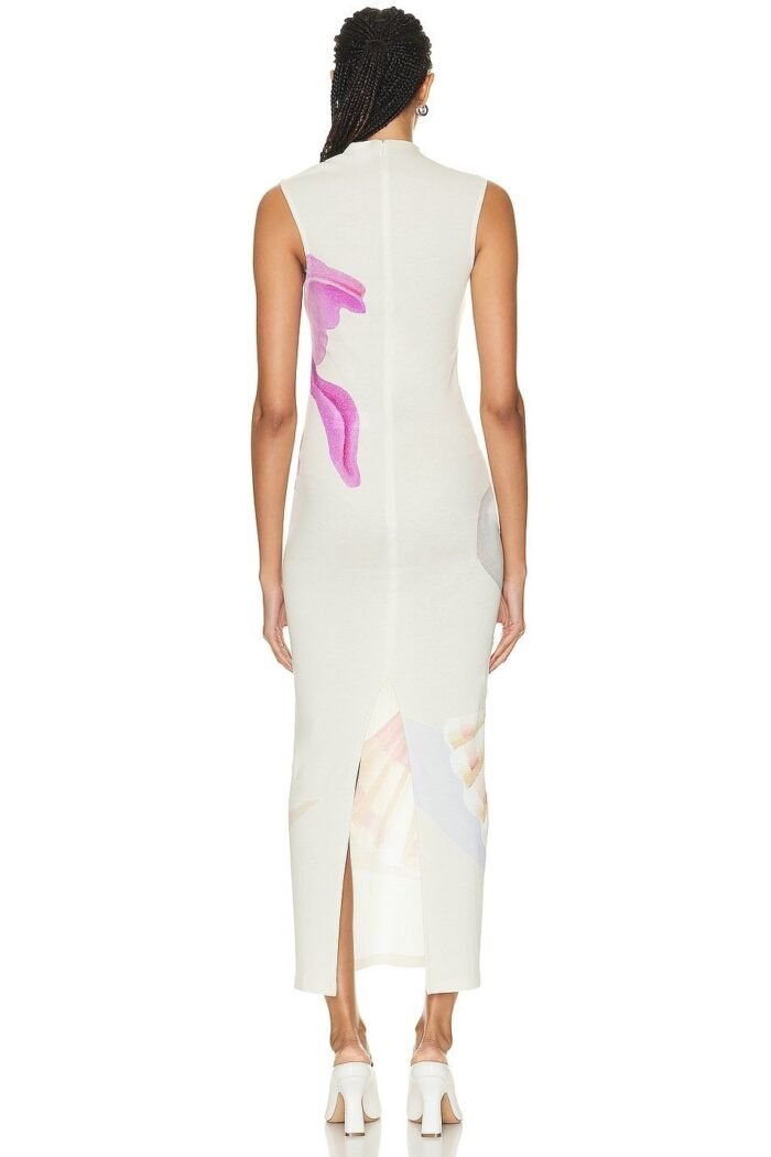 Tara Printed Turtleneck Maxi Tank Dress - Image 6