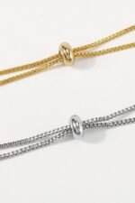 Textured Gingkgo Leaf Necklace - Image 4
