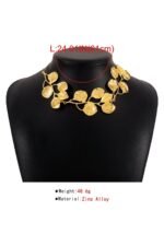 Textured Gingkgo Leaf Necklace - Image 5