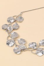 Textured Gingkgo Leaf Necklace - Image 6