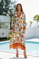 Vera Floral Printed Maxi Kaftan - Image 2