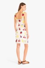 Via Fruit Patchwork Crochet Mini Dress - Image 4