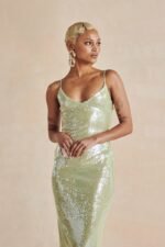 Vita Backless Sequins Slip Maxi Dress - Image 4